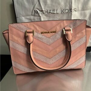 Michael Kors Blush Chevron Women's Satchel